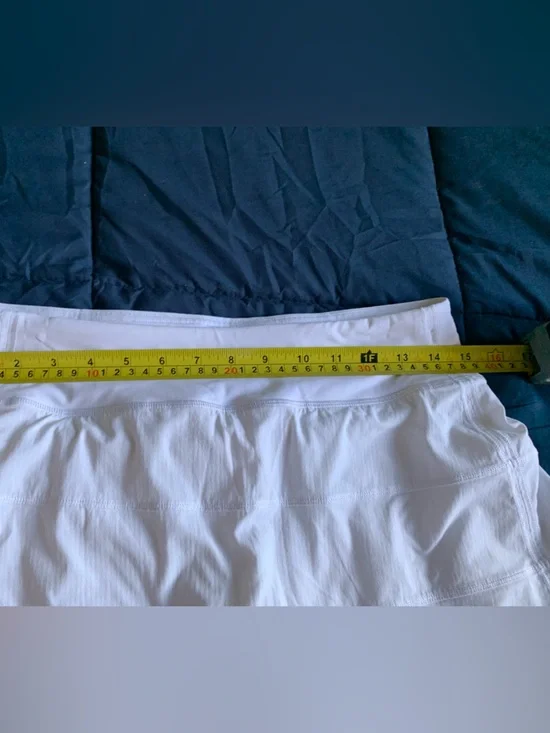 lululemon athletica White Pace Rival Skirt Size 6 - Picture 5 of 8